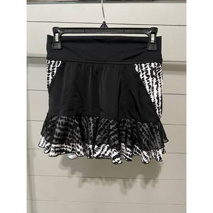 Lade Tennis | Tennis Skirt | Black White | Size Small